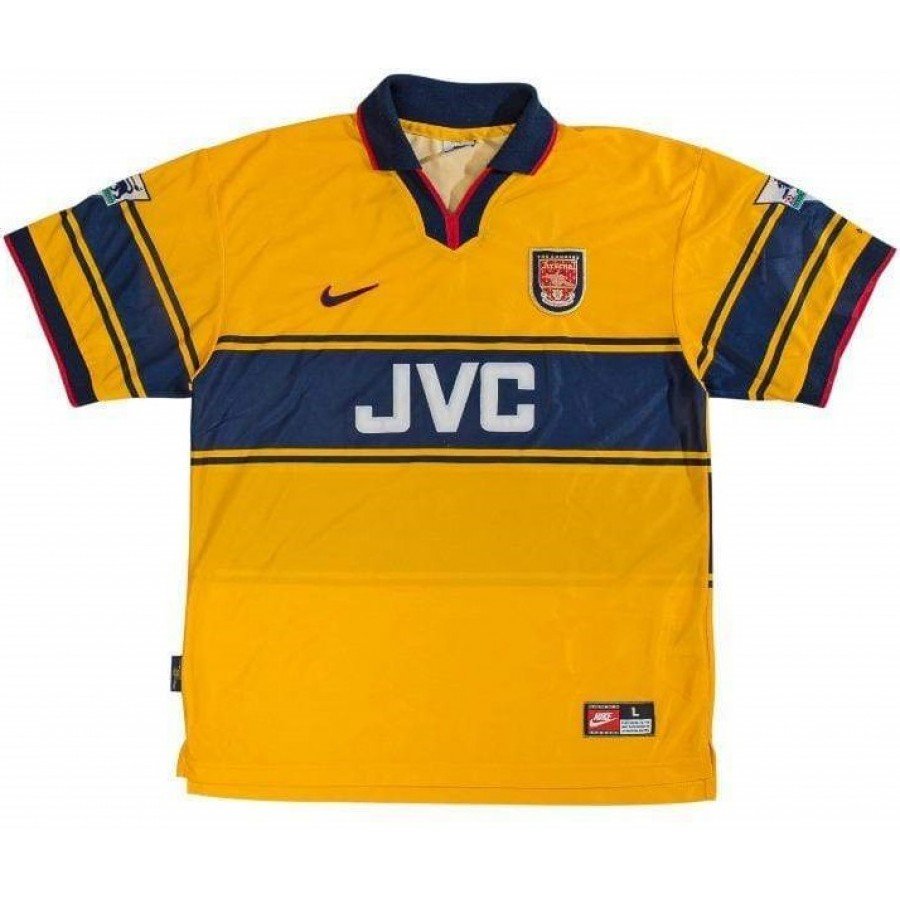 アーセナル arsenal ユニフォーム 97-98シーズン アウェー JVC Klubai Store - Camisa retro Arsenal 1997 1998 II Away jogador